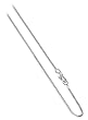 BOX1MM 1 MM Italian Sterling Silver Sturdy Box Link Chain 14" 16" 18" 20" 22" 24" 30" Necklace