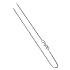 Sterling Silver 1 MM Italian Box Link Chain 14