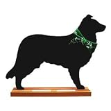 Border Collie Breed Chalkboard : Size TABLE