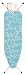 Brabantia Ironing Board 124x38cm, 22mm Frame, School of Fish/Steam Iron Rest