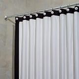 white/black Framed Fabric Shower Curtain bathroom NEW 319Wj3qCp1L. SL160 white/black Framed Fabric Shower Curtain bathroom NEW