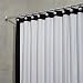 white/black Framed Fabric Shower Curtain bathroom NEW
