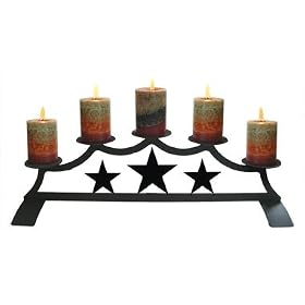 Star Fireplace Pillar Holder by VWI