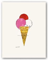 Ice Cream Dessert, c. 1959 by Andy Warhol 8.25"x4.25" Art Print Poster
