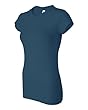 Ladies' Sheer Rib Short Sleeve Longer Length T-Shirt