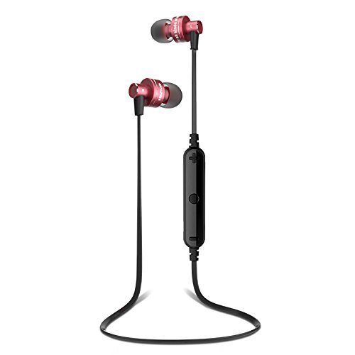 Bluetooth Headsets,SETBROUND High Quality Awei A990BL Noise Isolation 4.0 Bluetooth Waterproof Sport Earphone with Mic (Red)