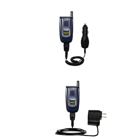 Essential Kit for the Sanyo SCP-5500 includes a Car and Wall Charger - Gomadic Brand w/ TipExchange Technology