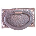 Arts & Crafts Collection Hammered Oval Ring/Bail Pull
