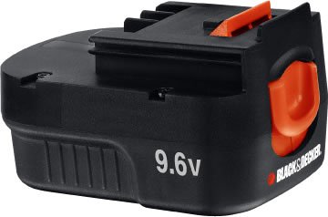 BLACK&DECKER 9.6Vスライド式バッテリーパック Z-A96