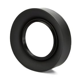 Bluecell 3 way 55mm Soft Rubber Lens Hood protector for DSLR camera + Bluecell Cable Tie