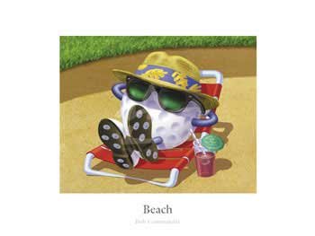 Beach, Art Poster by Commander