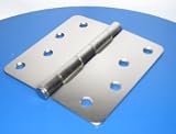 Satin Nickel 4 X 4 X 1/4 Radius Hinges