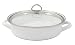 Chantal Enamel-On-Steel 3 Quart Saute & Serve with Tempered Glass Lid, Glossy White