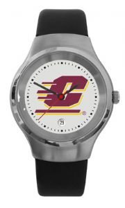 Central Michigan University Chippewas The Finalist 3 Hand and Date Watch