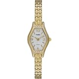 Timex Ladies Classic Indiglo Gold-Tone Swarovski Crystal Watch #T2M171 by Timex