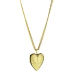 1928 Boutique Dignity Large Gold-Tone Locket Necklace