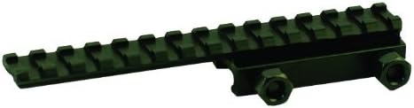 Swamp Fox Compact Riser Mount with Quick Release Offset See-Through Rail for AR15 M16 and M4 Rifles, Black Matte, 0.5-Inch