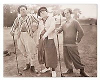Three Stooges Picture Golfers Print