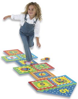 Childrens Toyshop  Toys : Alex EVA Foam Hopscotch Set with Storage Tote