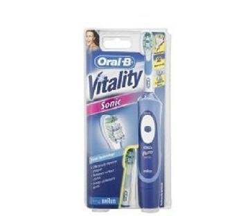 Braun Oral-B Sonic Rechargeable Electric Toothbrush with 2 minute timer and 2 heads included