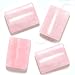 Rose Quartz Rectangle Pendant Focal Bead 21mm x 30mm (4)
