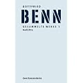 Gesammelte Werke in drei B�nden. 1. Bd.: Gedichte 2. Bd.: Essays u. Aufs�tze / Reden u. Vortr�ge / Prosa / St�cke aus dem Nachla� / Szenen 3. Bd. Autobiographische Schriften/ Nachtr�ge