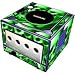 GAMER GRAFFIX GC2320 Green Skulls Skin for Game Cube
