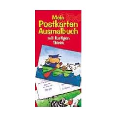 Mein Postkarten-Ausmalbuch mit lustigen Tieren