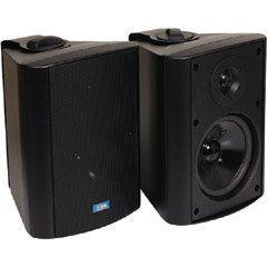 TIC CORPORATION AS P60B Indoor/Outdoor 60-Watt Speakers with 70 Volt Switching (Black)