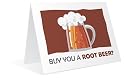 Guys Beer Invitation Hold the Root Greeting Cards MMHC18