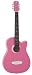 Luna Aurora Petite Dreadnought Acoustic Guitar, Rose