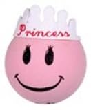 Princess Pink Smiley Face Car Antenna Topper
