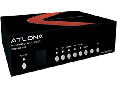 Atlona AT-LINE-PRO2 Multifunctional Audio-Video Scaler - Second Generation, Switcher, HDTV Scaler, HDMI, with Remote, 1080p Upscale Support, S/PDIF, Component, S-Video, HDCP Compliant