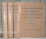 Catalogue of manuscripts in the library of the Honourable Society of the Inner Temple
