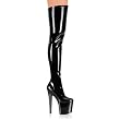 Pleaser Boots Women's 7 1/2 Stliletto Heel Stretch Platform Thigh Boot