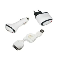 3IN1 SET LADEGER�T + KFZ-LADEKABEL + USB-KABEL F�R IPOD IPHONE 3 3G 3GS 4