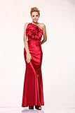 #7726 One Shoulder Ruffle Bodice Satin Homecoming Formal Dress