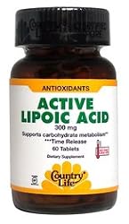 Alpha Lipoic Acid Timed Release 300mg Gluten-Free - 60 - Sustained Release Tablet