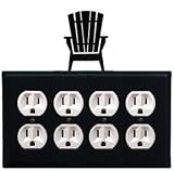 Adirondack - Quad. Outlet Electric Cover