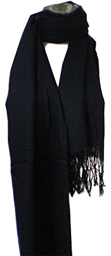 Premium Pashmina Shawl Wrap Scarf - Black