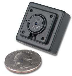B W Ultra Mini Pinhole   Black & White w Open Lens