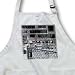 Jos Fauxtographee Realistic - A Beautiful Bird on a Chain Link Fence in a Snow Strom with Rectangles and Two Tone - Aprons