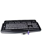 Logisys KB608BK USB MultiMedia Illuminated Keyboard (Black)