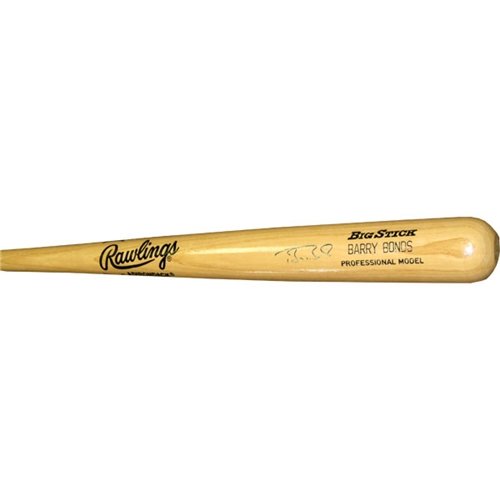 Barry Bonds Autographed/Hand Signed Adirondack Big Stick Baseball Bat (James Spence)