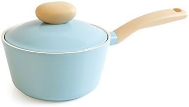 Neoflam Retro 1.5qt Covered Cast Aluminum Saucepan with Soft-Touch Grip and Ecolon Nonstick Coating by Neoflam Americas