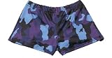 Sky Blue Camouflage Womens Hot Shorts