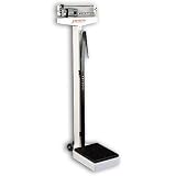 Detecto 338 Balance Beam Doctor Physician Scale w  Height Rod and Wheels, 400 lbs 180 kgs,... by Detecto