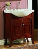 Shaker Eurotop Bath Vanity - Fairmont Designs Bathroom Vanity 125-EU30: 29 1/2 W x 13 D x 34 H
