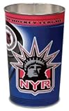New York Rangers NHL 15 Inches Metal Trash Can/Waste Basket
