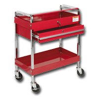 Sunex International 8013 Service Cart with Locking Drawer and Locking Top by Sunex